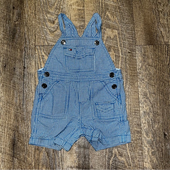 Tommy‎ Hilfiger Boys' Gavin Twill Overall With Pockets Size 6 Months - Picture 1 of 5